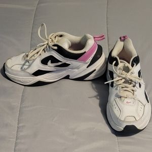 Womens Nike Shoe M2K Tekno size 7 white,navy, pink